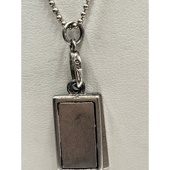 Sterling 925 Vintage Happy Birthday Double Rectangle Floral
Charm Cake Necklace - Picture 7 of 11